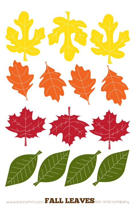 printable fall leaves images